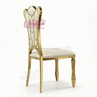Chaises de mariage durables en acier inoxydable personnalisées en usine 2026 pour hôtels, halls d'entrée, appartements, hôpitaux - Blanc, vente en gros depuis la Chine