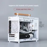 Aluminium Xiaobao E90 Compact ATX Petit Boîtier Refroidissement Air/Eau Simple Portable MATX Mini Ordinateur Boîtier Principal en Stock Fenêtre