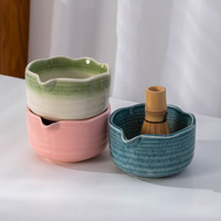 Ensemble de thé Matcha portable et durable, écologique, style Japandi, avec bol et fouet en céramique, pour usage domestique, best-seller transfrontalier