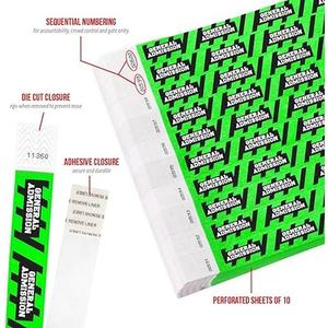 Braccialetti monouso Tyvek <span class=keywords><strong>scelta</strong></span> igienica per eventi <span class=keywords><strong>di</strong></span> un solo giorno - Product Image 1