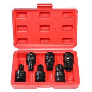 Pour vw <span class=keywords><strong>audi</strong></span> 6pc 1/2 "DR Impact Star <span class=keywords><strong>Torx</strong></span> Bit Socket Set T55 T60 T70 T80 T90 T100 M14 - Product Image 1