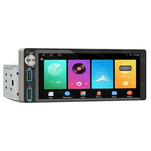 6.86 ''Auto Radio Mp5 1din Carplay Android Auto Multimedia Speler Bt Mirrorlink Touchscreen Fm-Ontvanger Dual Usb-Interface