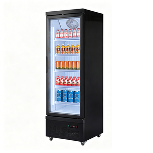 Vitrina Refrigerada Vertical Comercial con Puerta de Acero para Bebidas, Puerta Única, para <span class=keywords><strong>Supermercados</strong></span>, Restaurantes y Tiendas, con Certificación NSF - Product Image 4