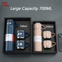 Ensemble cadeau d'affaires tendance 500 ml Thermos en acier inoxydable 304 Tasse à vide Logo personnalisé Retour à l'école Isolation thermique 12-24 heures