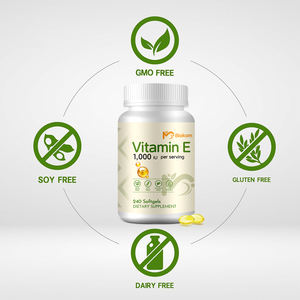 Naturale vitamina <span class=keywords><strong>E</strong></span> 1000IU Softgel capsula nuovo prodotto per la salute degli adulti integratore antiossidante di manutenzione visione Anti-fatica - Product Image 4