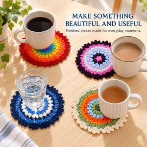 Vente en gros de tournesols au crochet en pot, fleurs tricotées à la main, décoration de bureau, cadeau de remerciement pour les enseignants - Product Image 5