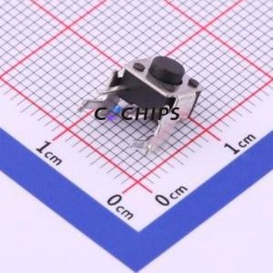 TS-1093A-A3B2-D2 Tactile Switch Through hole Component THT Switch Single Pole Single Throw Round Button 1.8N Right Angle Insert - Product Image 1