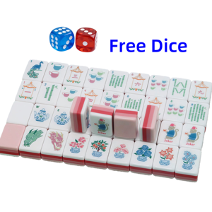 Stock 1.24*0.91*0.63 Inch Red New Travel 4 Layer Engraved Acrylic Luxury 160 <b>Set</b> America <b>Mahjong</b> Tiles Entertainment - Product Image 3