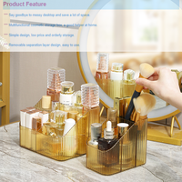 Récipient de stockage de cosmétiques Offre Spéciale Boîte de support de maquillage transparent Organisation de maquillage en plastique