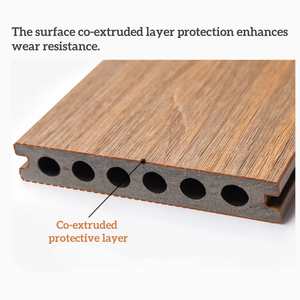 Tarima Exterior de WPC Resistente al Fuego, 23mm, Plástico Extruido, Compuesto, Impermeable, Venta al Por Mayor de Fábrica - Product Image 2