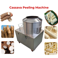 Machine automatique de pelage de manioc, laveuse et éplucheuse de manioc, équipement de traitement des légumes-racines, éplucheuse commerciale de légumes