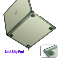 Apple Mac book Air M2 Compatible 13.6 pouces TPU PC Impact Absorber Cover PC Hard Shell Full Cover Case Slim Light Weight
