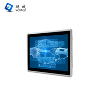 PC Panel Industri 12.1" Intel I5 4300U Komputer Layar Sentuh Resistif 6 RS232 COM 2 Gigabit LAN 2 USB3.0 12V DC Tersedia