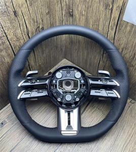 Volant en cuir personnalisé pour Mercedes Benz Classe E W212 W213 Cla C117 250 <span class=keywords><strong>200</strong></span> C118 <span class=keywords><strong>Clk</strong></span> <span class=keywords><strong>W209</strong></span> Classe A W177 A200 Classe V W447 - Product Image 4