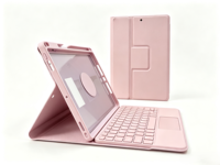 360 °   Étui clavier magnétique rotatif détachable, housse avec pavé tactile sans fil pour iPad 10e génération 10,9'', iPad Air 4/5/6 10,9 pouces