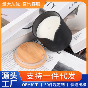 Soybean Mixed <b>Wax</b> Candle Cylinder Shape 38 Degree Low Temperature For Yoga Meditation Valentine'S Day Use - Product Image 5