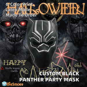Máscara de Látex Personalizable de Halloween, Máscara Realista de <span class=keywords><strong>Pantera</strong></span> <span class=keywords><strong>Negra</strong></span> para Cosplay y Disfraces de Fiesta - Product Image 2