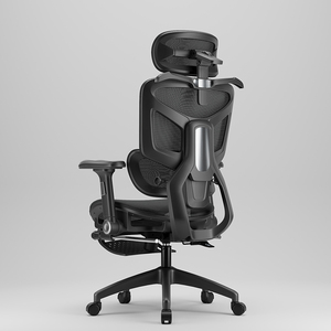 Sedia da Ufficio Ergonomica in Offerta Speciale, Interamente in Rete, Design Ergonomico, Regolazione dell'Altezza, Comoda Sedia Girevole da Ufficio con Supporto Lombare - Product Image 2