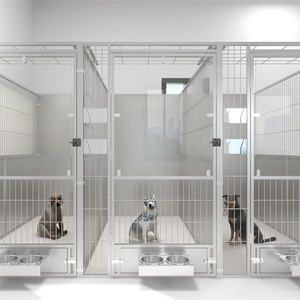 Caseta para Perros de Hierro con Diseño Sólido, con Cierre de Botón a Presión Autolimpiable, Muebles para Perros y Gatos, Jaulas con Bandeja de Plástico - Product Image 4