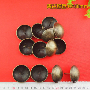 Rivets en bronze antique 40x38mm, têtes larges, clous décoratifs pour meubles, portes, canapés - Product Image 2