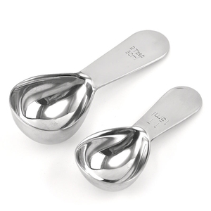 DF925 Juego de Cucharas Medidoras de Acero Inoxidable con Logotipo Personalizado, 1 Cucharada (15 ml) y 2 Cucharadas (30 ml), Utensilios de Cocina Duraderos para una Cocina Precisa - Product Image 1