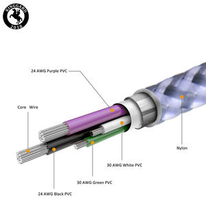 Cargador portátil con logotipo personalizado directo de fábrica, mini carrete de cable retráctil, cable de carga retráctil 3 en 1 - Product Image 5