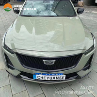 Stiker Pembungkus Mobil Vinil Warna Hijau Khaki, Kristal Hewan Peliharaan Cahaya 1.52X18M Hitam Putih Merah Muda Mutiara Logam Pembungkus Vinil