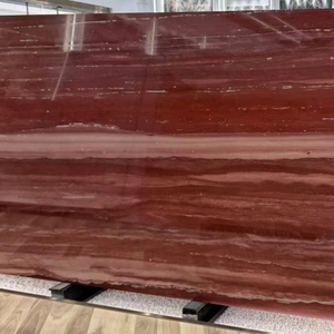 Dalle de marbre Rosso Seta poli moderne pour salle de bain intérieure, lavabo, escaliers, revêtement de sol, salle à manger, comptoir de cuisine, villa, appartement - Product Image 4