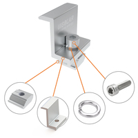 UISOLAR Vente directe usine – Kit de fixation universel pour panneaux solaires en aluminium (35 mm, 45 mm) – Serre-câble intermédiaire PV
