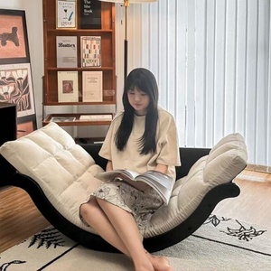 Banana Shaped Single Sofa Chair Home Leisure Rocking Recliner for Living Room Balcony Multi Use <b>Bean</b> <b>Bag</b> Sofas - Product Image 4
