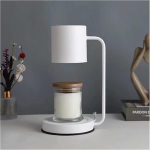 Lampe chauffe-bougie multifonctionnelle en métal avec minuterie électrique et design moderne pour usage domestique - Product Image 1