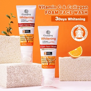 Espuma de colágeno con vitamina <span class=keywords><strong>C</strong></span>, blanqueamiento facial, Limpieza Profunda, para todo tipo de pieles - Product Image 2