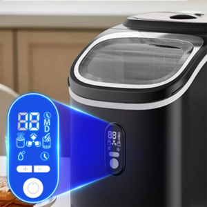 Máquina de Hielo Eléctrica, Máquina de Cubitos de Hielo, Tanque de Agua de 2.2L, Capacidad Diaria de 20-30kg, Control Táctil, Uso Doméstico - Product Image 3