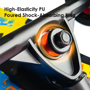 <span class=keywords><strong>Skateboard</strong></span> double kick à grande vitesse, nouvelle conception, 7 couches de bois d'érable du Nord-Est, pour débutants - Product Image 5