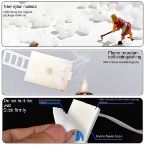 Cable Tie Mounts Adjustable Fix Holder Adhesive Mounts Cable Clips Wire <b>Clamp</b> Tie - Product Image 3