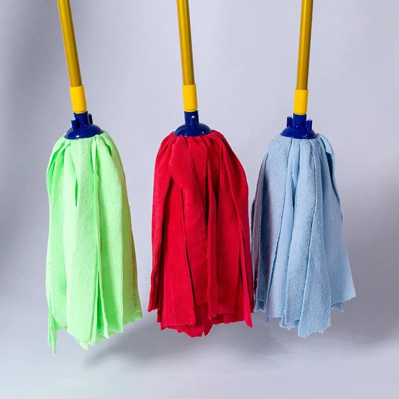 Factory Wholesale Microfiber wet floor mop Commercial Microfiber Cotton Round Wet Mop Head Floor Cleaning Mops