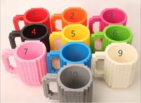 Mug Créatif et Amusant à Bâtir, Forme Cylindrique, Tasse de Voyage Originale pour Enfants, Tasse à Café Bricolage pour Enfants