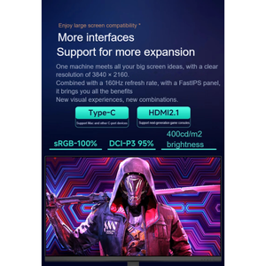 Moniteur de jeu 32 pouces 4K 160Hz 1ms Fast IPS HDR 400 Adaptive Sync pour PC PS5 Xbox - Product Image 4