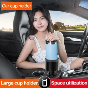 Larger Expandable Car Coffee Cup Holder With Adjustable Base Car Cup Holder Expander For Car Drink Holder