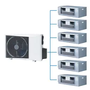 Ménage Vrf Vrv Multi Zone Split Dissimulé Conduit Ventilateur De Plafond Unité De Bobine Climatisation Central Cassettes Climatiseur