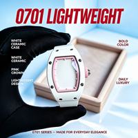 Montre de poignet mécanique exclusive pour femme 07-01 avec boîtier en céramique et cadran Beimu Lipstick, idéale pour les affaires et les trajets quotidiens