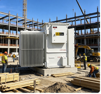 Transformateur de distribution immergé dans l'huile, hermétique, triphasé, 50 Hz, 10 kV, 0,4 kV, enroulement en cuivre pur ONAN, Rainbow S11-M-630