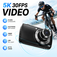 Cámara Óptica CE para Vlogs, 64MP, Autoenfoque, Pantalla CMOS, Ligera, para Retratos, Vacaciones, Estudiantes y Fotografía Diaria