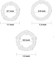 Anillo de precisión de bloqueo, 3 piezas, dispositivo de ejercicio físico masculino antitiro, anillo de retardo, cuerda, anillo de precisión, anillo de bloqueo