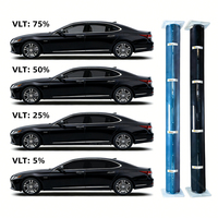 Film Teinté Haute Clarté pour Vitres de Voiture, Isolation Thermique Optimale, Blocage UV à 100%, Anti-Explosion, Protection Intérieure et Confidentialité, Vente en Gros