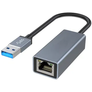 Werkseitig Netzwerk karte Lan Converter Rj45 3.0 Hub Gigabit Mini Port 1000M USB Ethernet Adapter