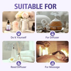 Service de personnalisation OEM Huiles essentielles naturelles Ensemble floral 6 pièces Huile essentielle de fleurs végétales pour diffuseur d'arômes Aromathérapie à domicile - Product Image 5