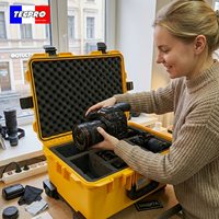 Valises rigides pour outils, étanches, pour appareils photo, boîtes de rangement pour outils, boîtes à outils pour drones avec joint d'étanchéité et doublure en mousse