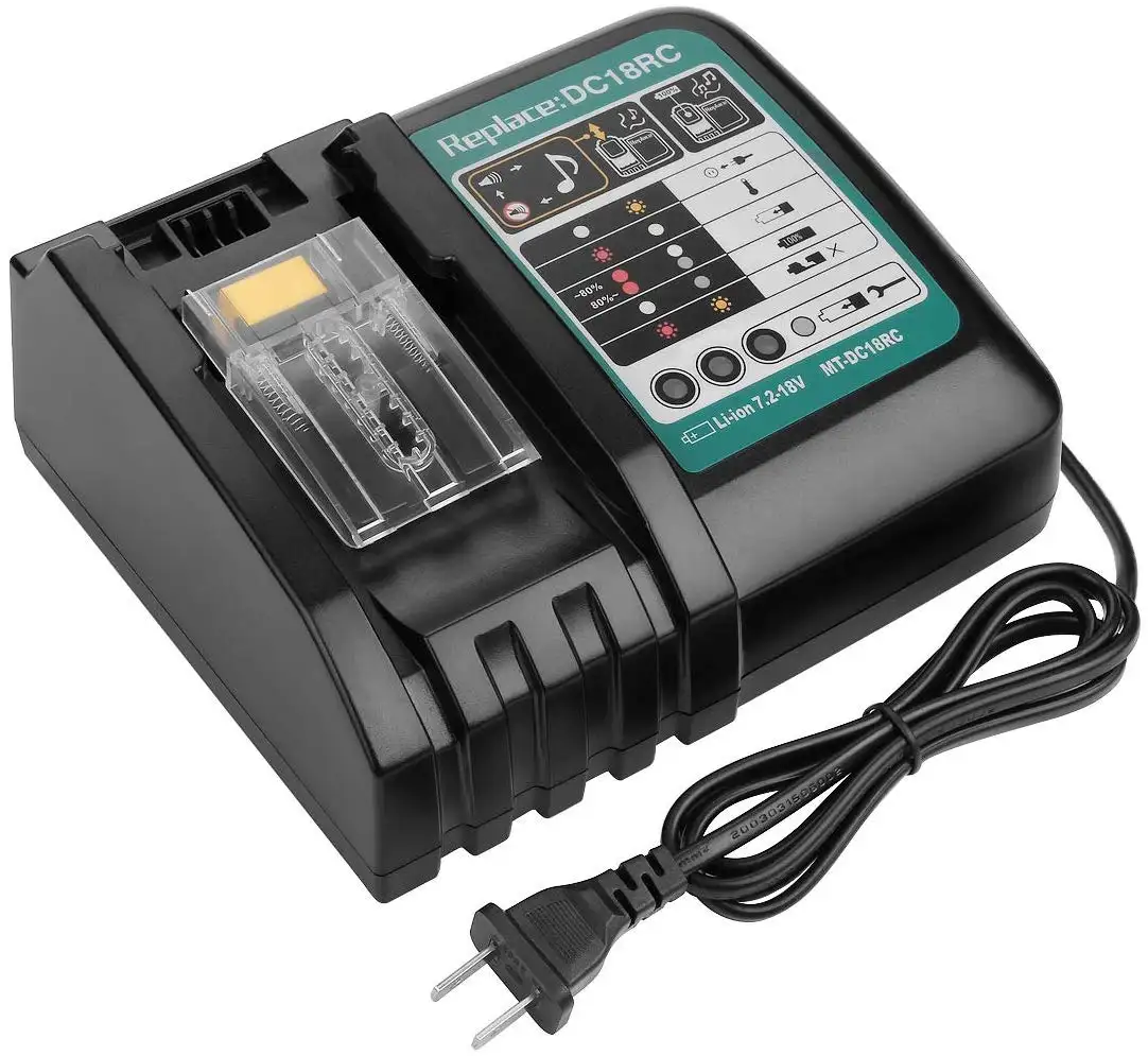 Pengganti pengisi daya baterai alat harga pabrik untuk pengisi daya baterai Li-ion 3,0 A arus output 18V Makita 7.2V 14.4V