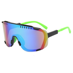 Oversized Cycling Sunglasses 9929 Polarized UV400 Protection <b>White</b> <b>Frame</b> Outdoor Sports Fishing Sun Protection - Product Image 2